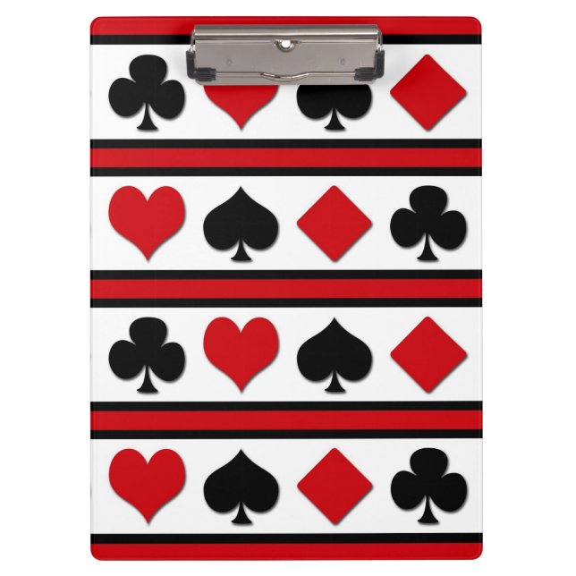 Four card suits clipboard (Front)
