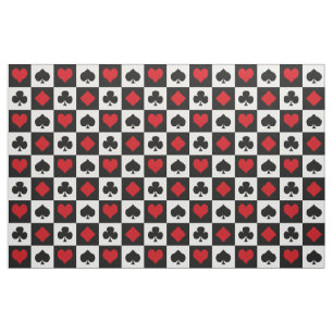 Four card suits fabric