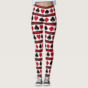 Four card suits leggings