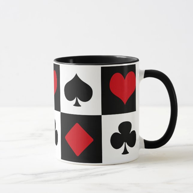 Four card suits mug (Right)