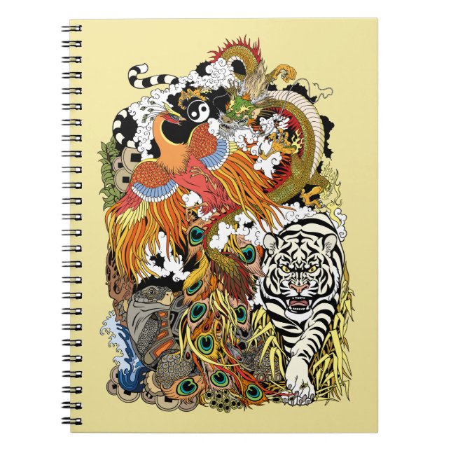 four celestial animals notebook (Front)