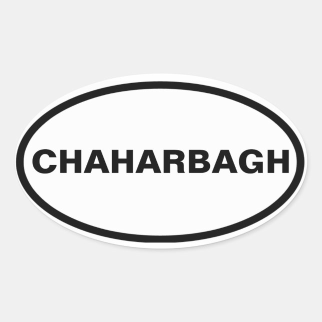 FOUR Chaharbagh Oval Sticker (Front)