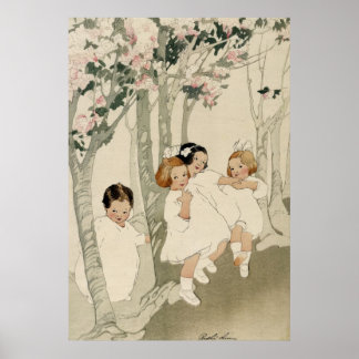 Four Children Dancing - Bertha Boynton Lum - c1913 Poster
