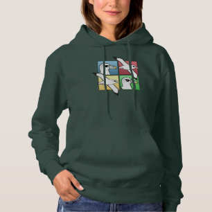 Four Colour Albatross Hoodie