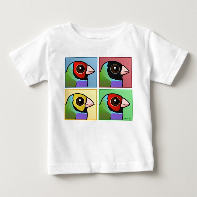 Four Colour Gouldian Finch Baby T-Shirt (Front)