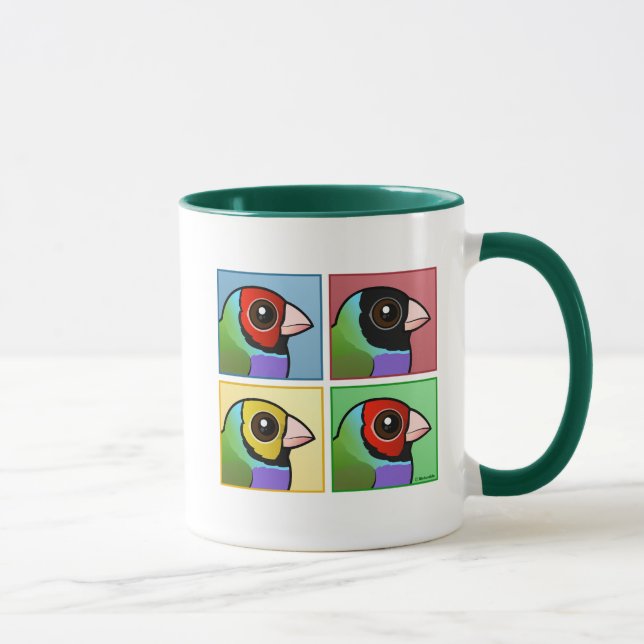 Four Colour Gouldian Finch Mug (Right)