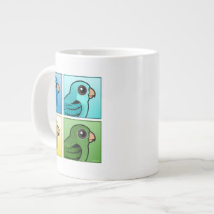 Four Colour Linnies Large Coffee Mug