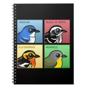 Four Colour Warblers Spiral Notebook