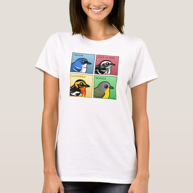 Four Colour Warblers T-Shirt (Front)