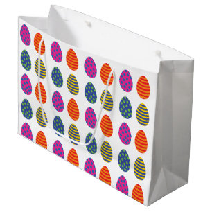 Four Coloured Easter Eggs Large Gift Bag