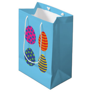 Four Coloured Easter Eggs Medium Gift Bag