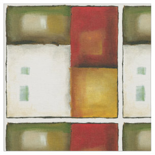 Four Colourful Rectangles by Chariklia Zarris Fabric