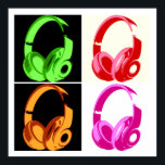 Four Colours Headphone Pop Art Head Phone Poster<br><div class="desc">Hip Hop,  R&B,  Rock,  Heavy Metal,  Techno,  Punk,  Rap,  Classic,  African American,  Jazz... . We love music,  we love listening cds,  radio. Enjoying watching video clibs,  mixes,  remixes,  covers.</div>