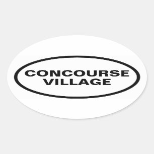 FOUR Concourse Village Oval Sticker