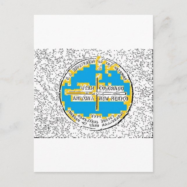 Four Corners Four States Postcard (Front)