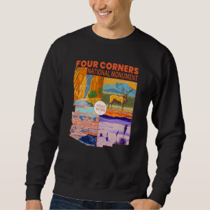 Four Corners National Monument w/ National Parks 2 Sweatshirt