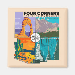 Four Corners National Monument with National Parks Magnet