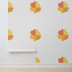 Four Corners Orange Yellow Peach Wallpaper