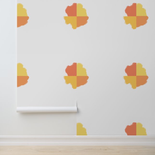Four Corners Orange Yellow Peach  Wallpaper (Application)