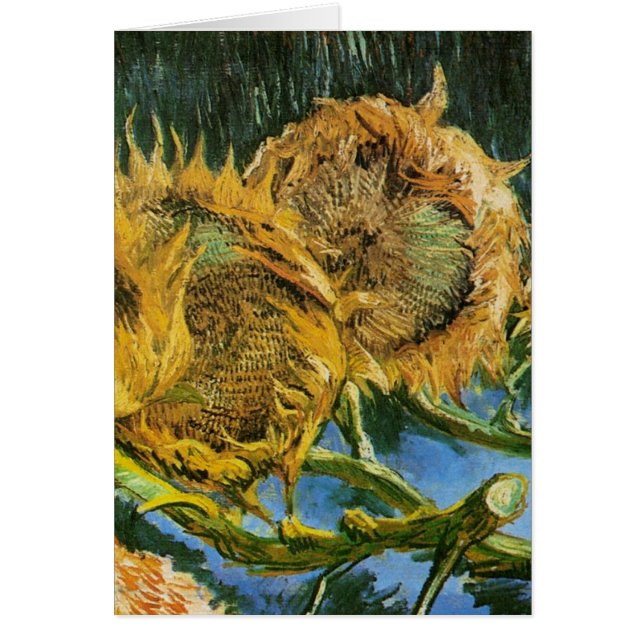 Four Cut Sunflowers by Vincent van Gogh (Front)
