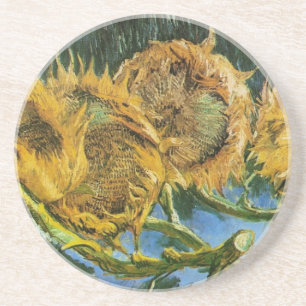 Four Cut Sunflowers by Vincent van Gogh Coaster
