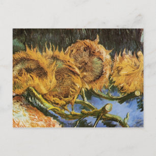 Four Cut Sunflowers, Vincent van Gogh Postcard
