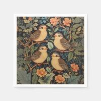 Four Cute Baby Birds Nature Inspired