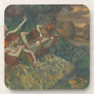 Four Dancers by Edgar Degas, Ballet Fine Art Coaster