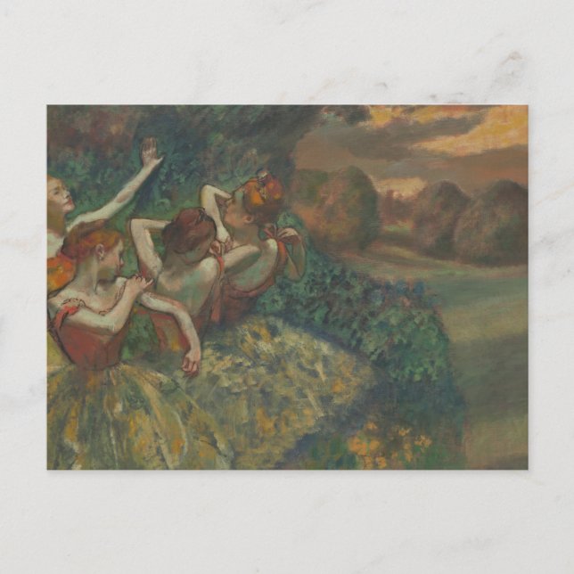 Four Dancers by Edgar Degas, Ballet Fine Art Postcard (Front)