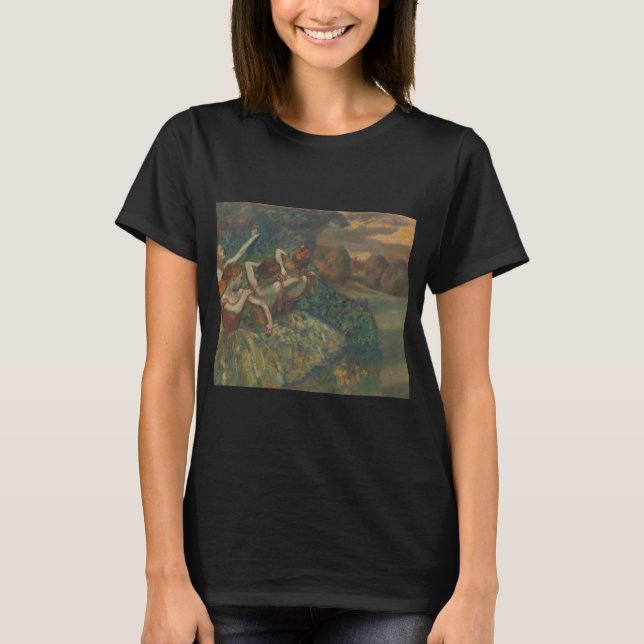 Four Dancers by Edgar Degas, Ballet Fine Art T-Shirt (Front)