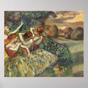 Four Dancers by Edgar Degas, Classic Ballet Art Poster