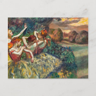 Four Dancers Edgar Degas Postcard