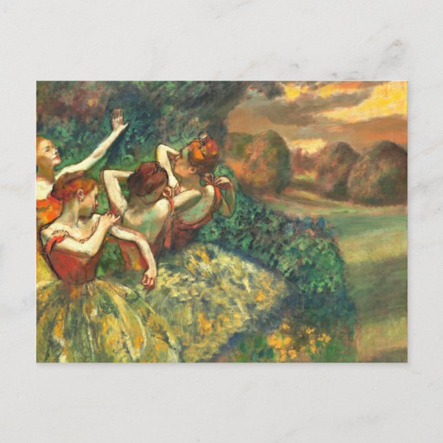 Four Dancers  Edgar Degas  Postcard (Front)