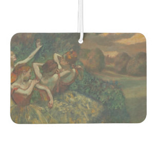 Four Dancers, Impressionist Painting, Edgar Degas Car Air Freshener