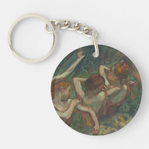 Four Dancers, Impressionist Painting, Edgar Degas Key Ring