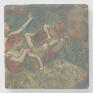 Four Dancers, Impressionist Painting, Edgar Degas Stone Coaster