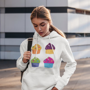 Four Decorated Cupcakes Hoodie