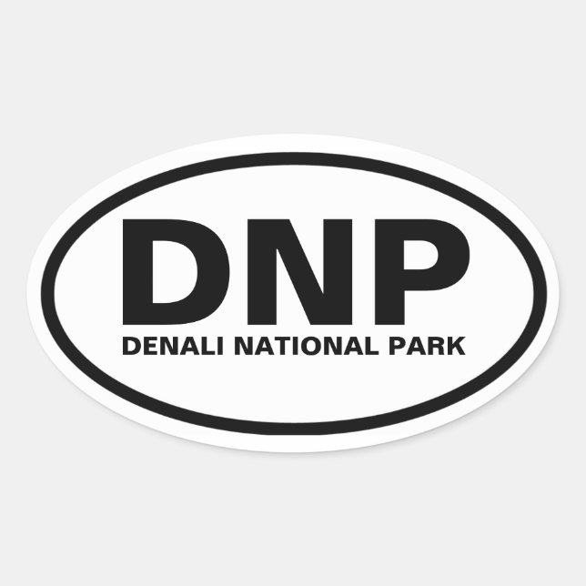 FOUR Denali National Park Oval Sticker (Front)
