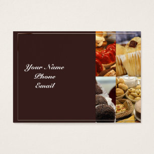Four Dessert Panel on Chocolate Brown