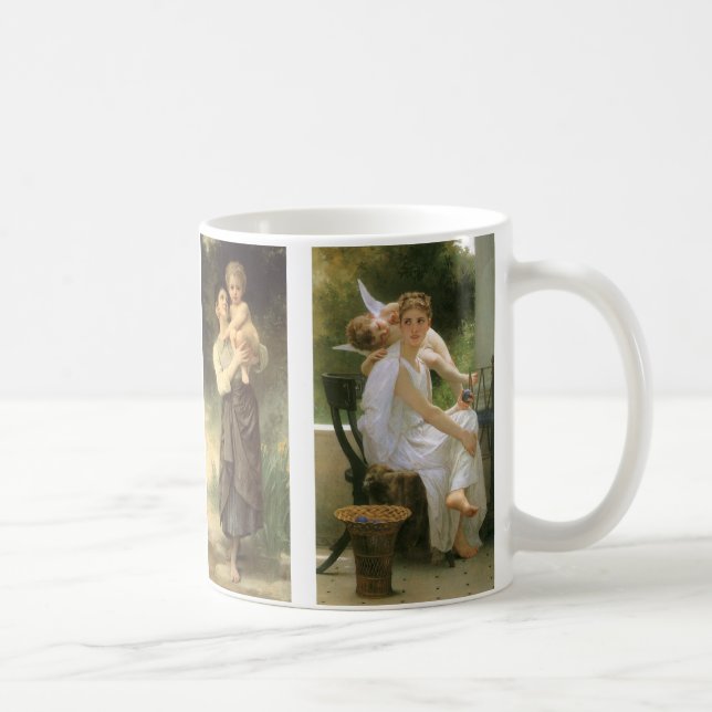 Four different Bouguereau Angel Paintings Coffee Mug (Right)