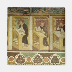 Four Dominican Monks at their Desks, from the cycl Magnet