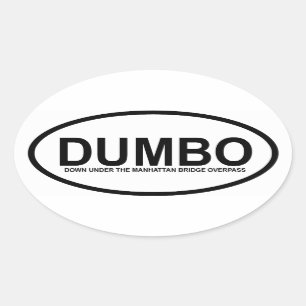 FOUR "DUMBO" OVAL STICKER