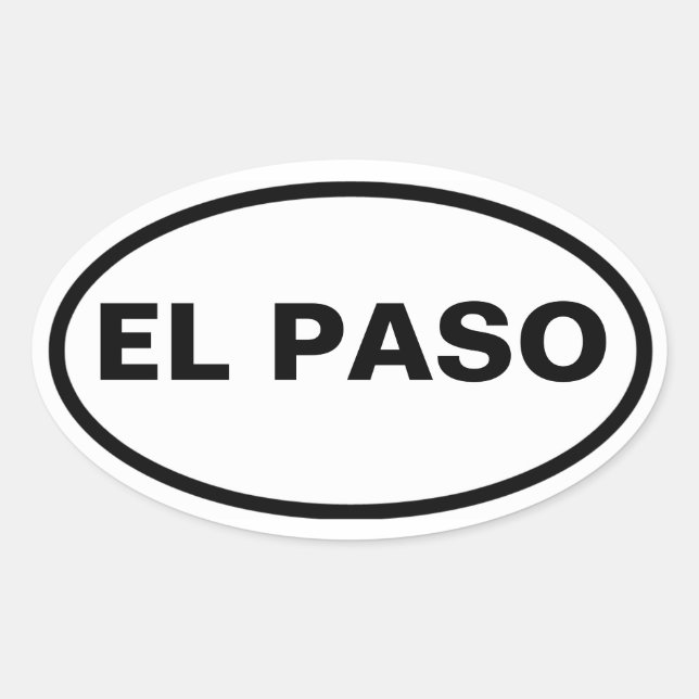 FOUR El Paso Oval Sticker (Front)