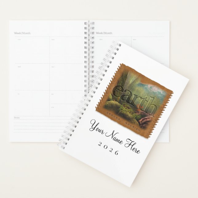 Four Elements - EARTH - Personalised Day Planner (Display)