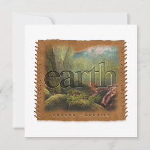 Four Elements - EARTH - Personalised Notecard