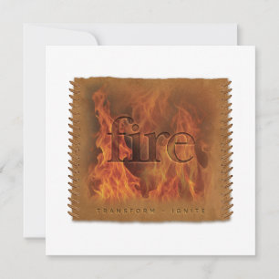 Four Elements - FIRE - Personalised Notecard