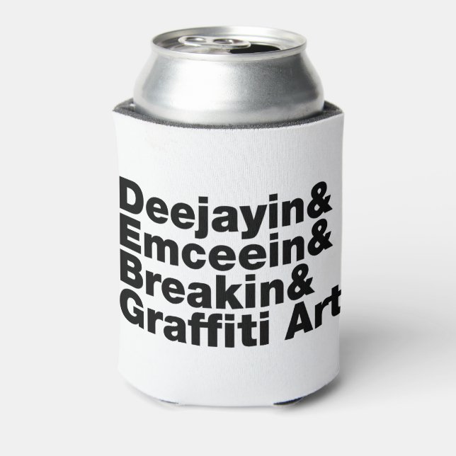 Four Elements of Hip Hop Can Cooler (Can Back)