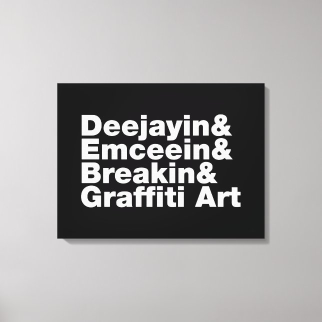 Four Elements of Hip Hop Canvas Print (Front)