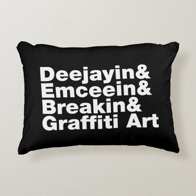 Four Elements of Hip Hop Decorative Cushion (Front)