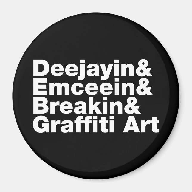 Four Elements of Hip Hop Magnet (Front)
